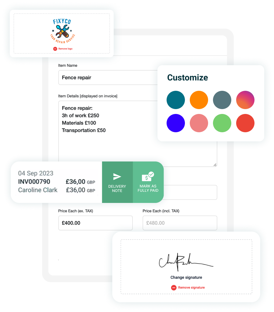 Look like a pro. Make your invoices stand out.